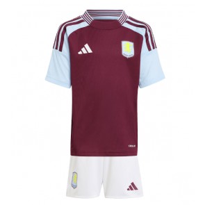 Aston Villa Dětské Domácí dres komplet 2024-25 Krátký Rukáv (+ trenýrky)